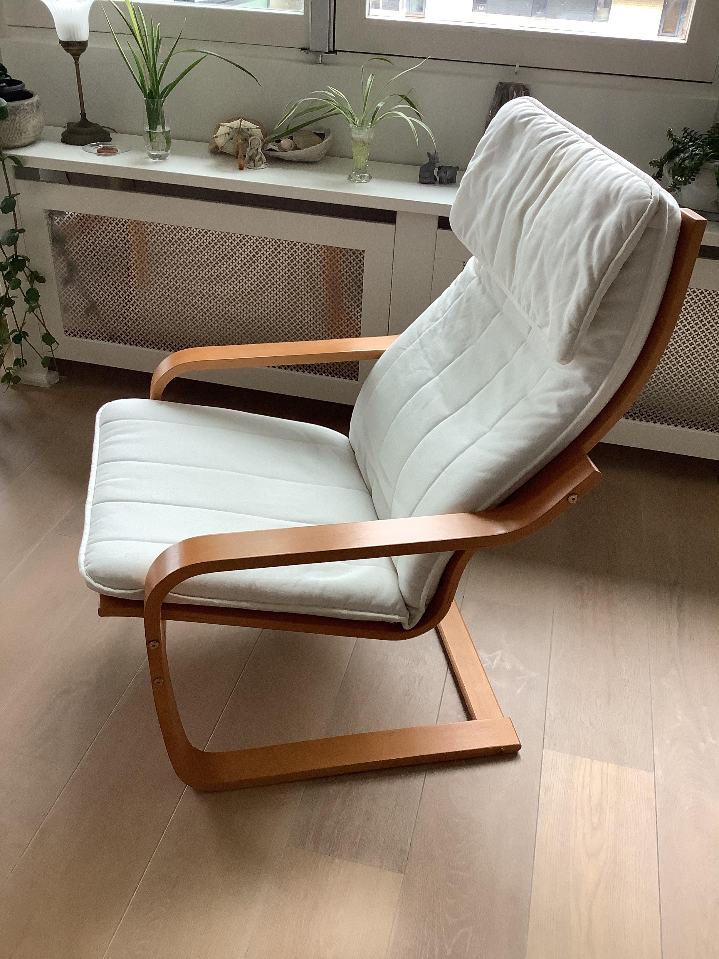 IKEA FAUTEUIL MET VOETENBANK in Alkmaar Huis en Inrichting, Banken en