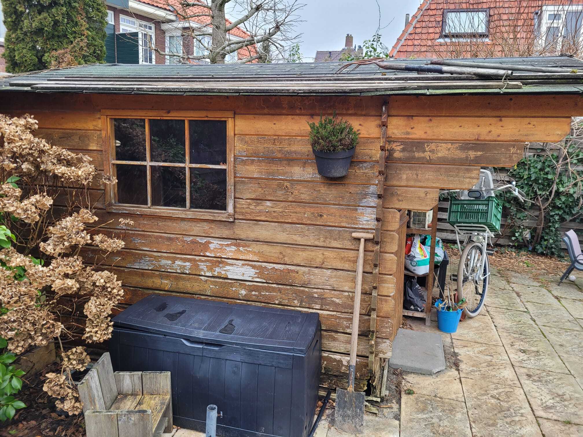 TUINHUIS, BLOKHUT, GRATIS AFHALEN (ZELF DEMONTEREN in Leiderdorp - Tuin