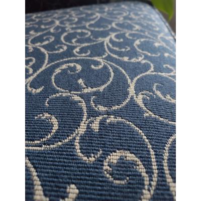 Klassieke blauwe bank in goed staat