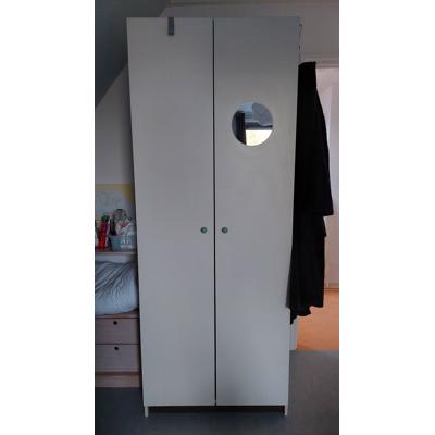 Bruynzeel klerenkast, wit 2 stuks