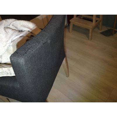 3 stoelen antraciet stof