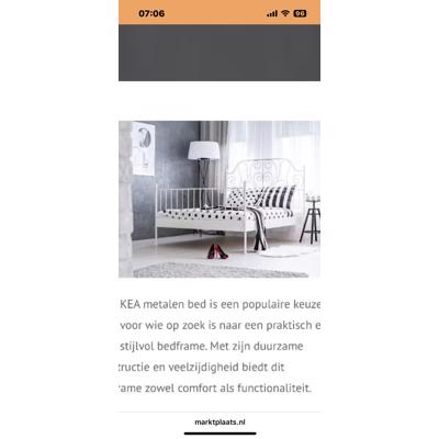 Metalen bed IKEA 