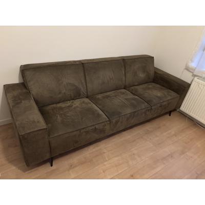 Nubuck leren Montèl bank - 260x90 cm