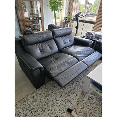 Lederen21/2 2 zits bank 2 1/2 zits met relaxstand 