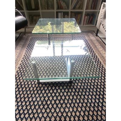 Set glazen salontafels 