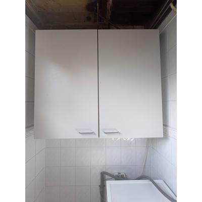 Dubbele bovenkast h104, b120, d34 wit laminaat