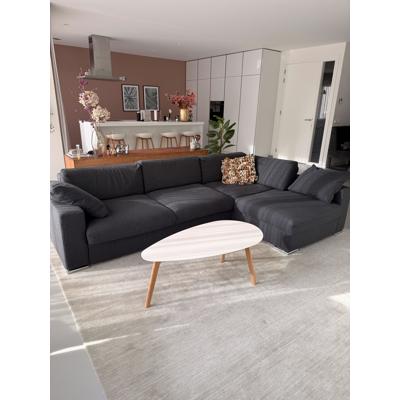 Donkergrijze hoekbank 270cm * 180cm