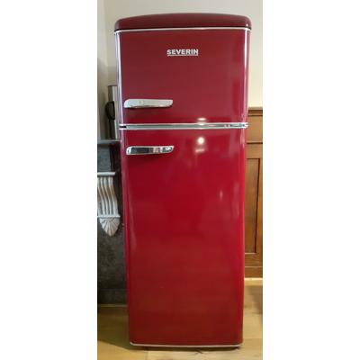 Retro koelvriescombinatie (rood, lijkt op Smeg) - Severin