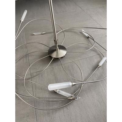 Zilverkleurig hanglamp 