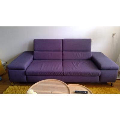 Moderne 2,5/3 zitsbank donkerpaars