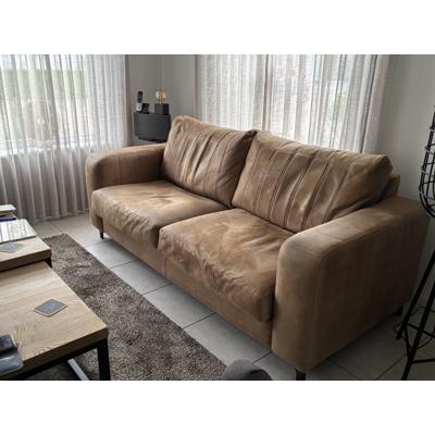 2.5 - zitsbank bruin leer urban sofa