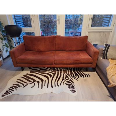 Bank bruin roestkleur 3 zit