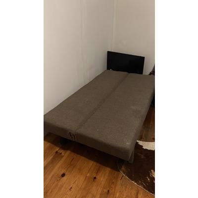 Slaapbank grijs 180x110