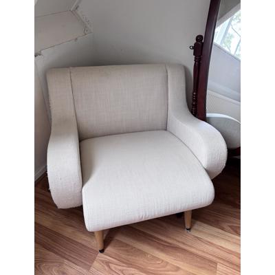 beige stoel/fauteuil 