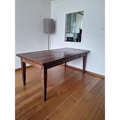Massieve Teakhouten eettafel 6/8 personen