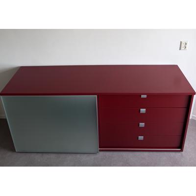 Dressoir Bordeaux rood mdf 180 cm