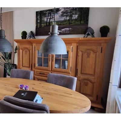 2 Eiken tv/opbergkasten