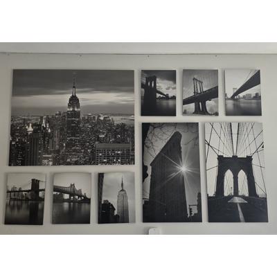 Mooie zwart/wit foto collage 