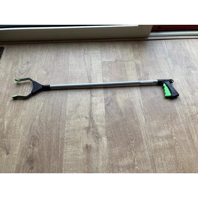 Afvalgrijper 95 cm met herbruikbare en opvouwbare verzamelzak