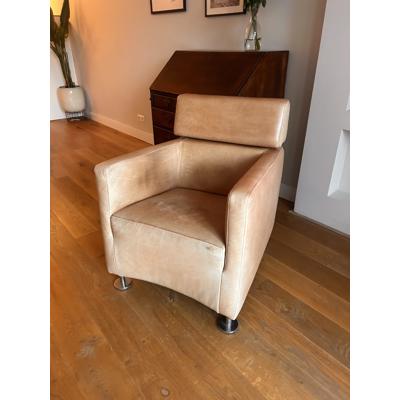 Leren stoel, zit heerlijk! 