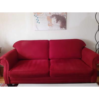 Donkerrode driezitsbank