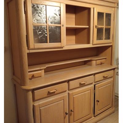 Blank eiken wandmeubel 