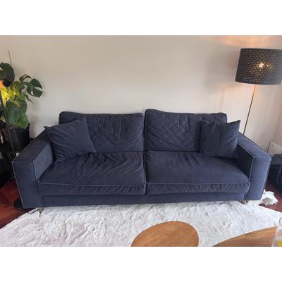 Riviera maison velvet blauwe 2.5 zits bank