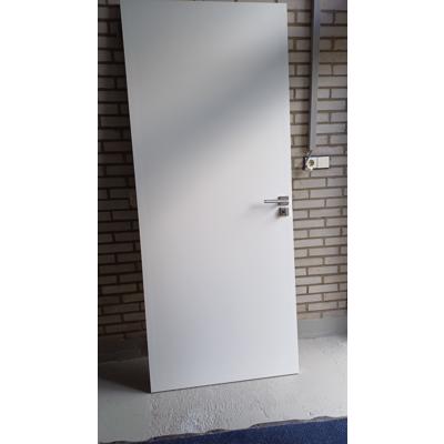 Deur met RVS beslag