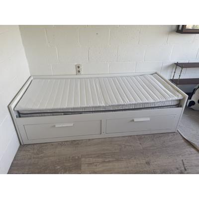 Uitschuifbank Bedbank Ikea Brimnes