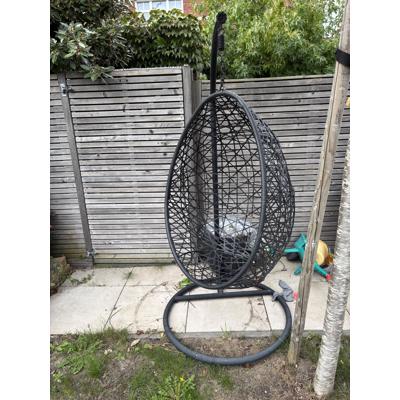 Hangstoel swing zwart 