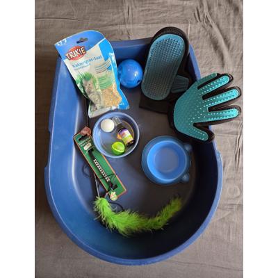 Set benodigdheden kat compleet