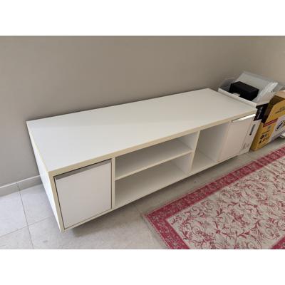 Wit mdf televisiemeubel maatwerk