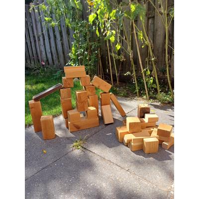 Houten speelblokken / bouwblokken