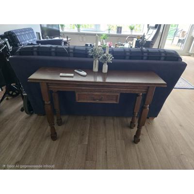 Eikenhouten sidetable