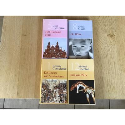 4 PRACHTIGE BOEKEN van Romans, Avontuur ,thrillers,enz
