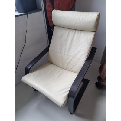 Stoel met (nep) leren zitting