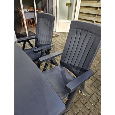 Tuinset kunststof blauw