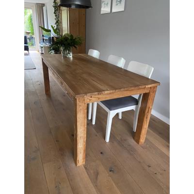 Teakhouten eetkamertafel 200 x 90 cm