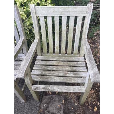 Houten tuinstoelen, 4 stuks 