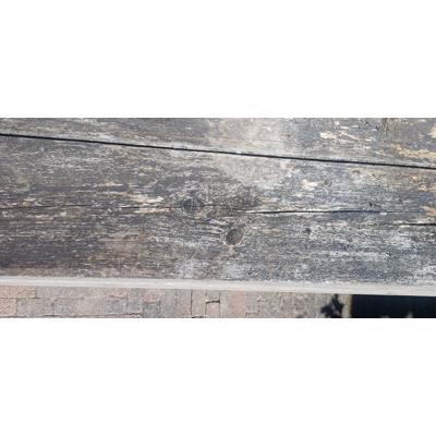 Oude houten tuintafel (voor onderdelen / hout / opknapper)