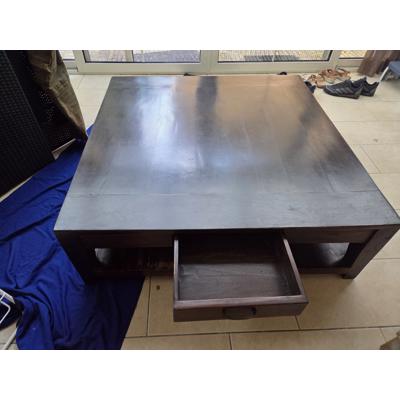 Teakhouten salontafel 