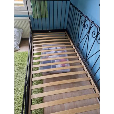 Ikea princessenbed zwart met lattenbodem 90/200