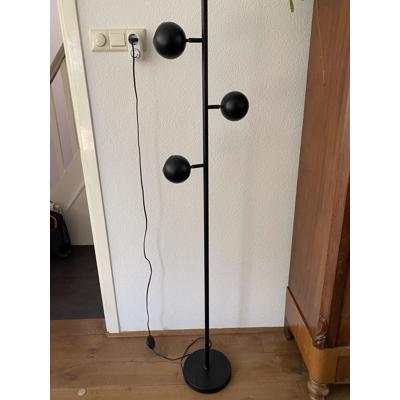 Zwarte 3 bollen lamp