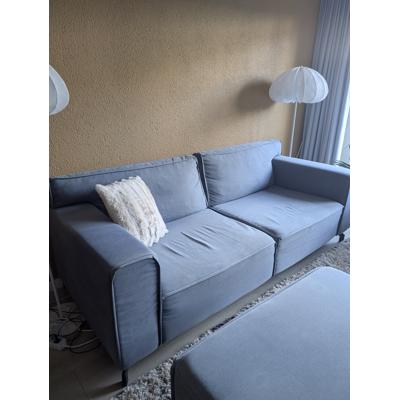 Bank blauw/grijs