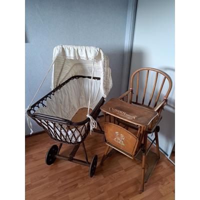 Wieg en kinderstoel