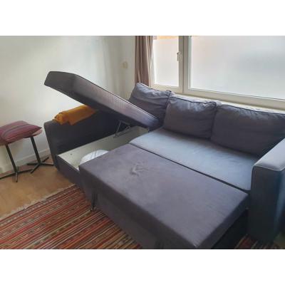 Hoekbank/slaapbank met opbergruimte