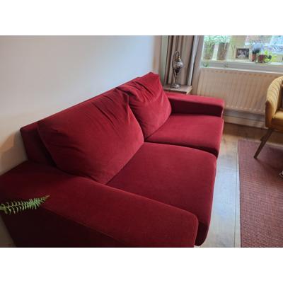 Tweezitsbankje rood 
