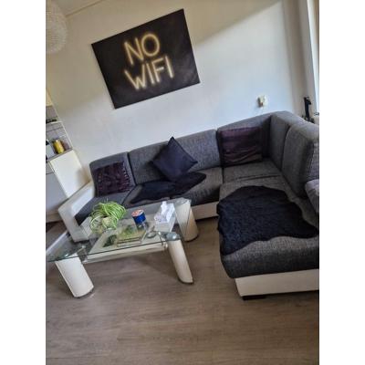 Bed room + Couch & table + TV table all together. 