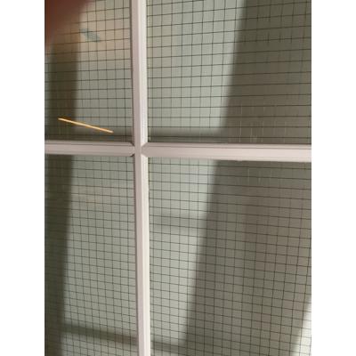 Binnendeur met gestaald glas