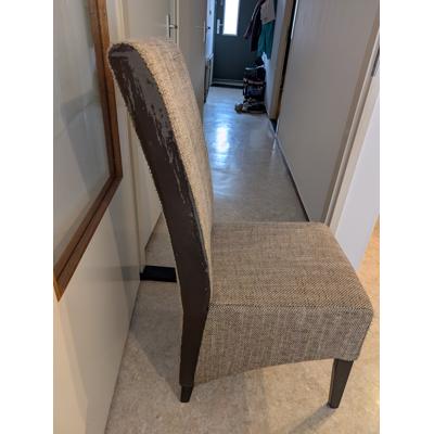 Set van 4 comfortabele eetkamerstoelen met hoge rugleuning